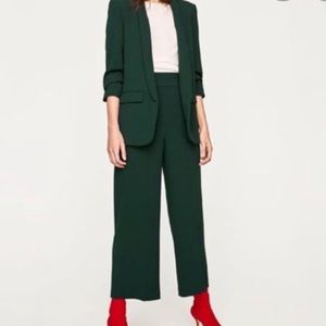 Zara Forrest green palazzo pants